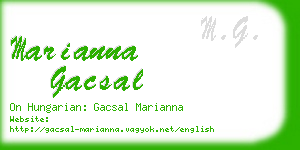 marianna gacsal business card